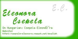 eleonora csepela business card